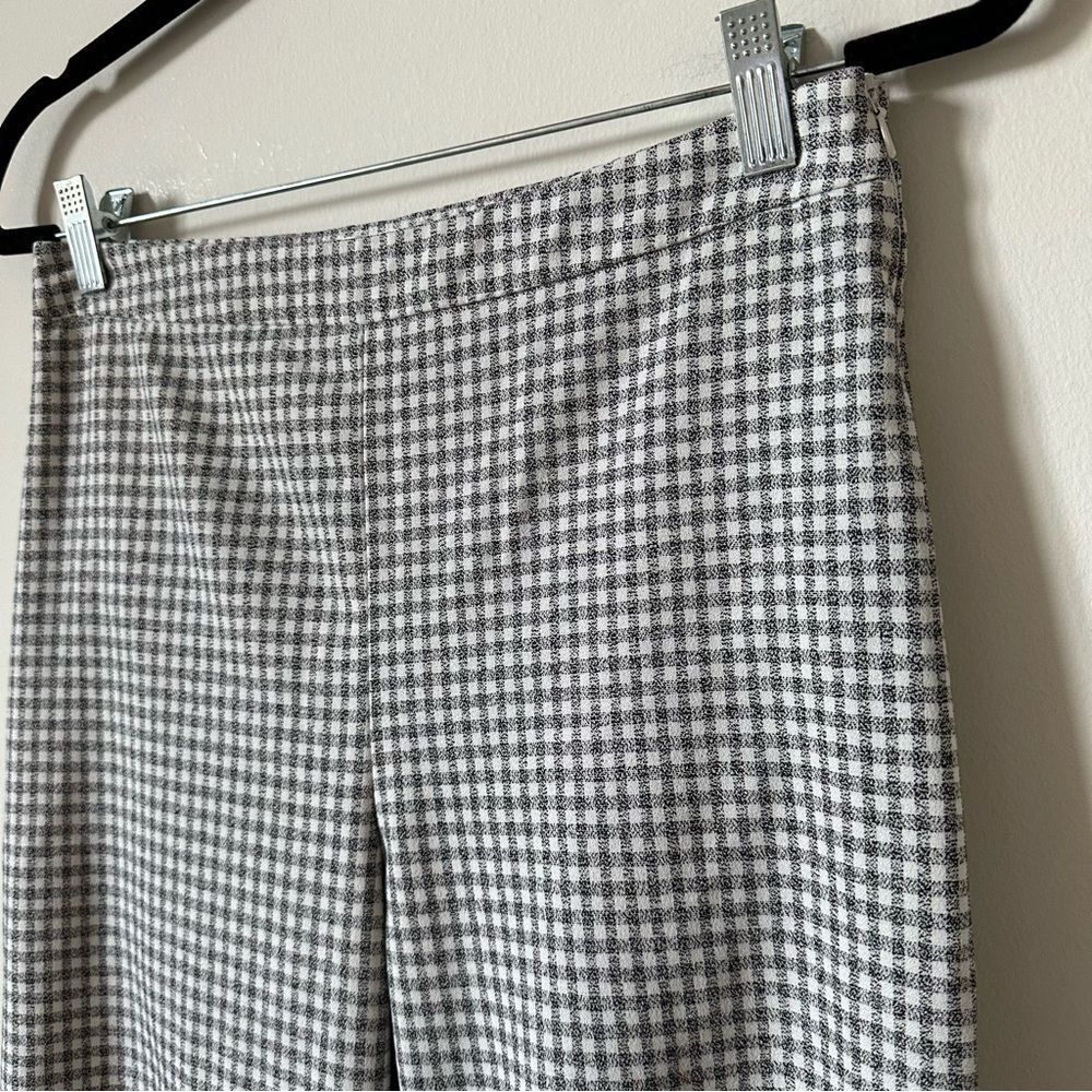 Wilfred Aritzia Gingham Kick Flare Pants High Rise Cropped Size Small - Picture 5 of 11